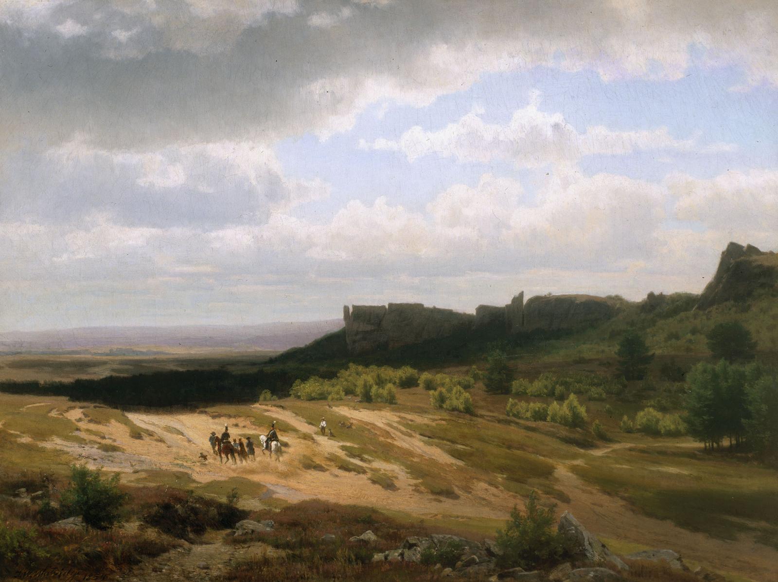 From the Harz Mountains (Riders in the Harz Mountains) by Worthington Whittredge