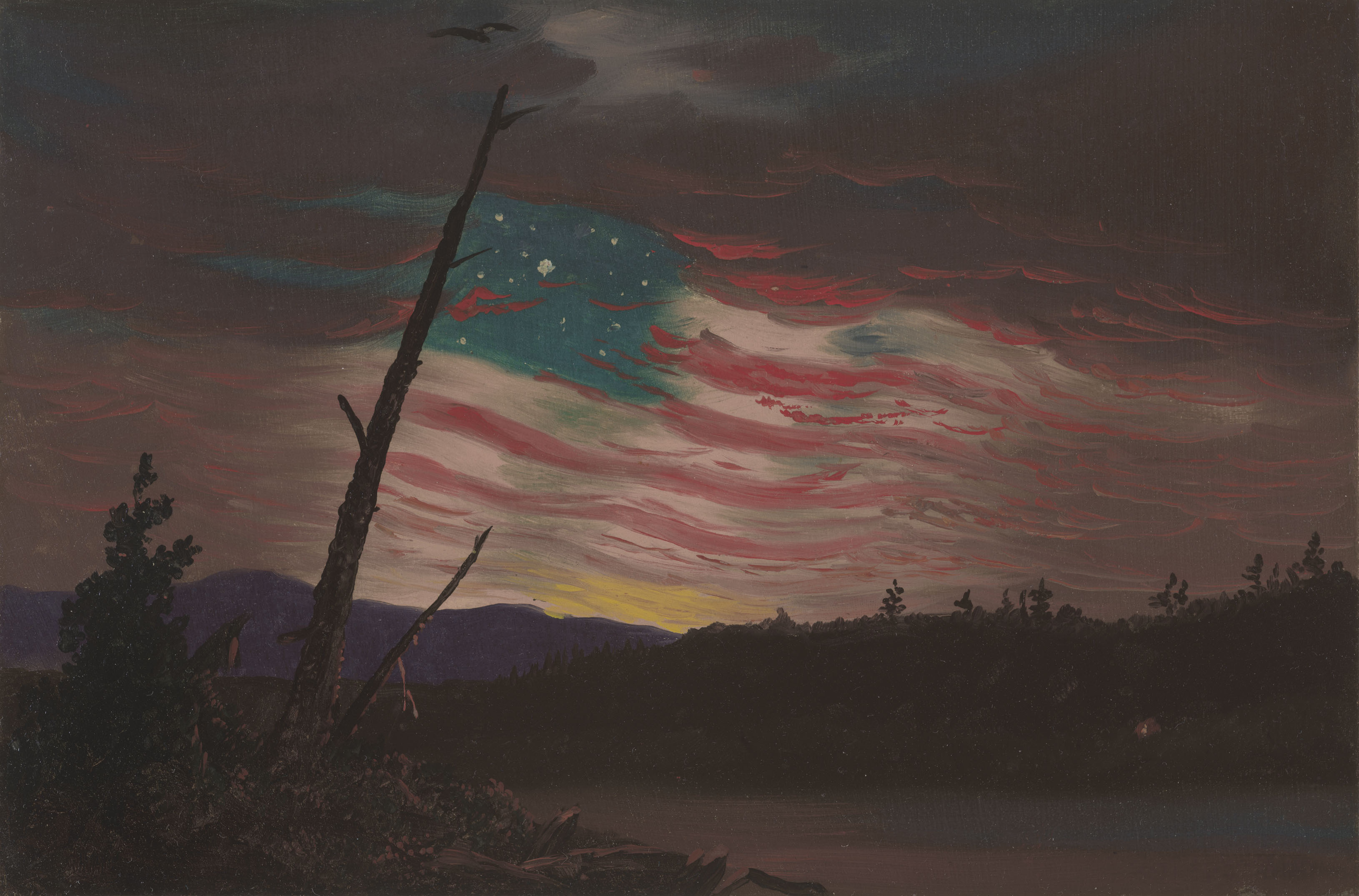 Our Banner in the Sky by Frederic Edwin Church (attrib. to)