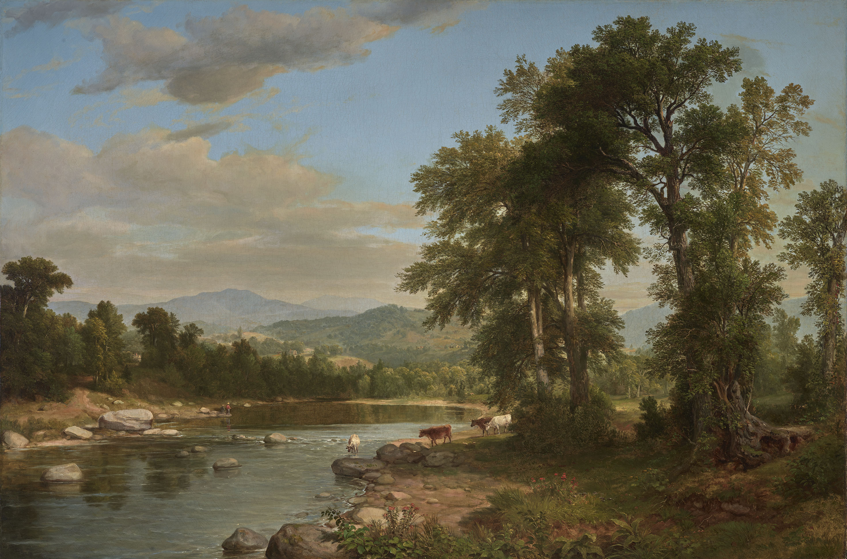 A River Landscape by Asher Brown Durand