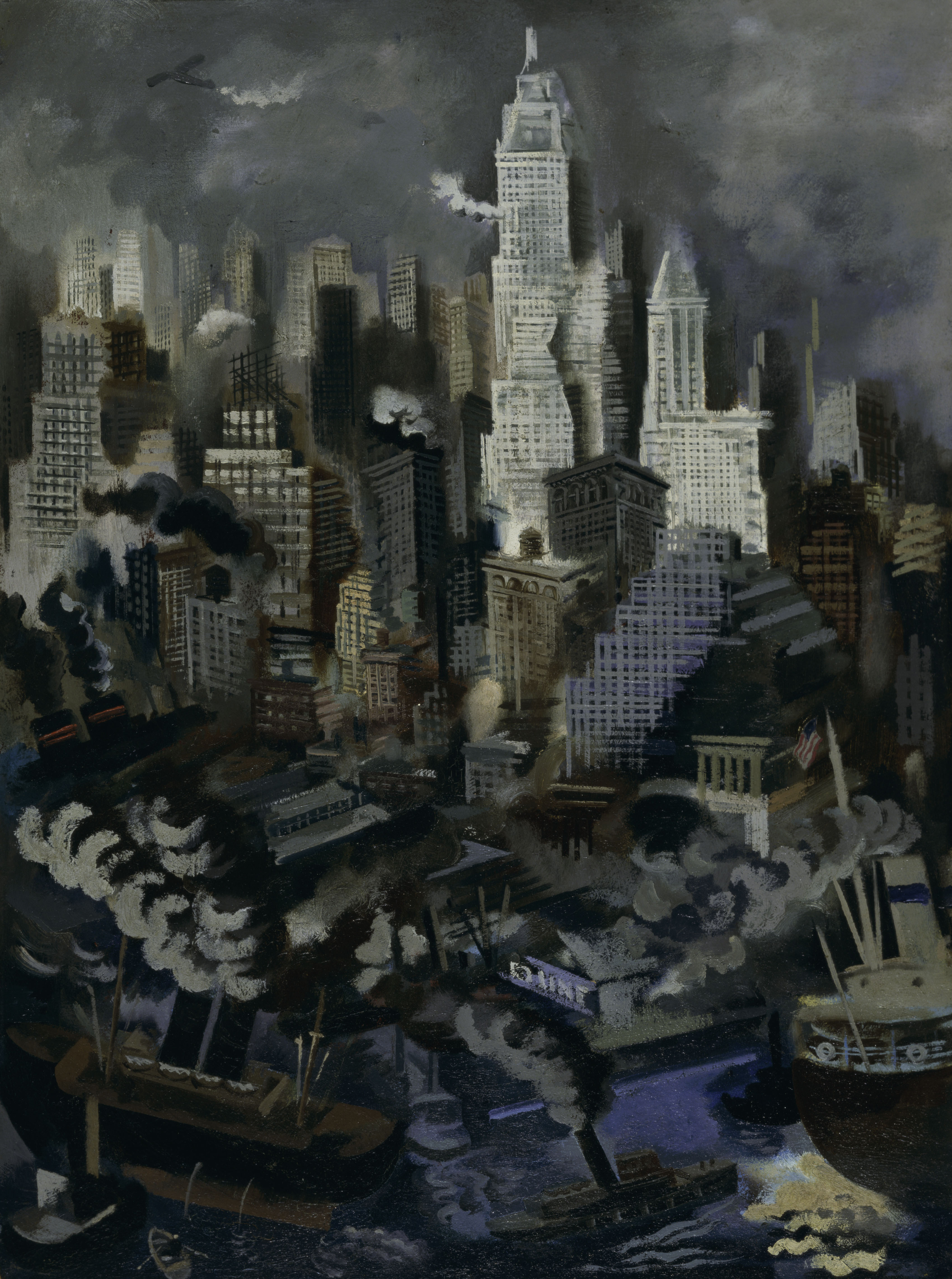 Lower Manhattan by George Grosz