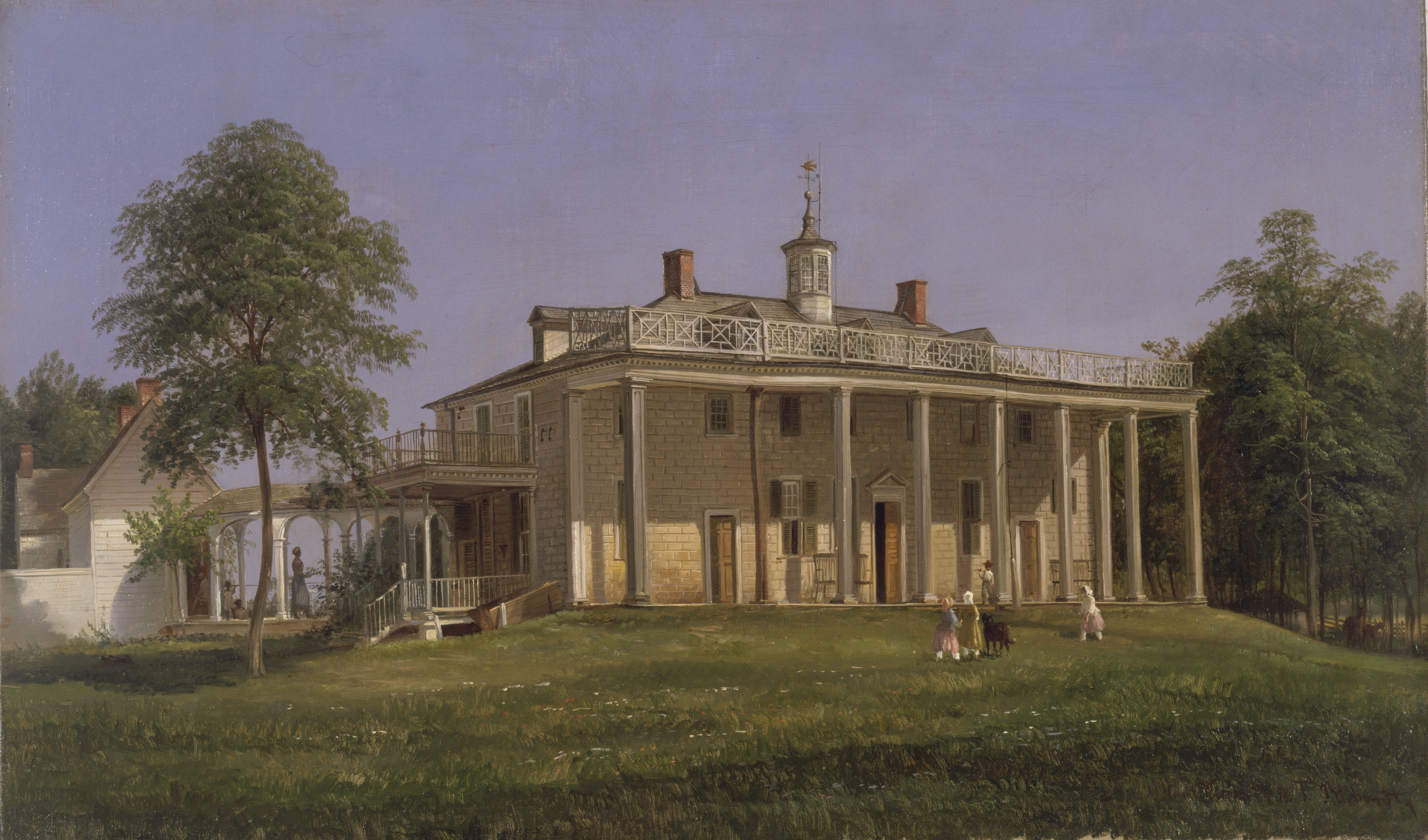 View of Mount Vernon by Joachim Ferdinand Richardt