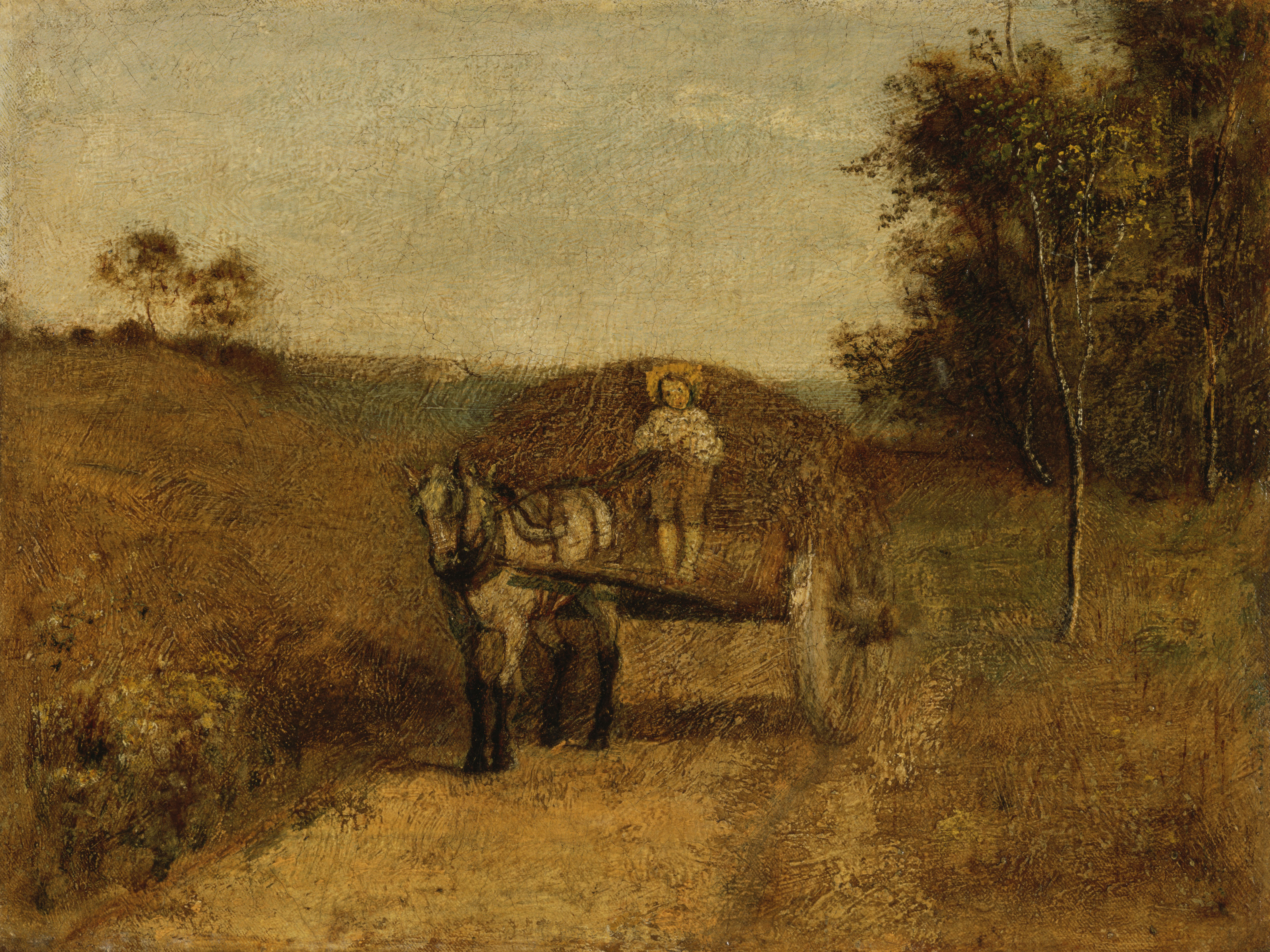 Boy Driving a Wagon by Albert Pinkham Ryder