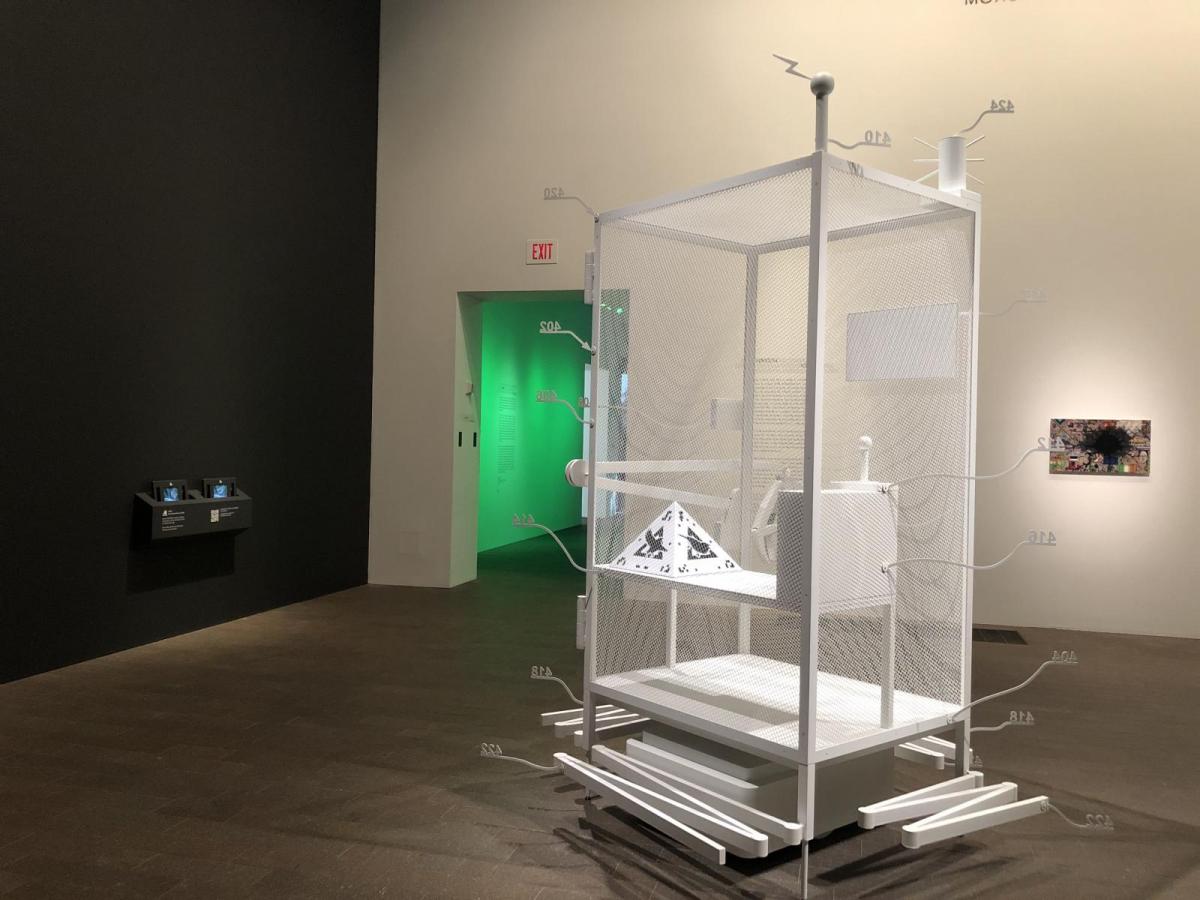 Amazon worker cage patent drawing as virtual King Island Brown