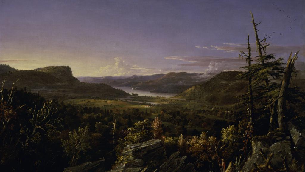 View of Greenwood Lake, New Jersey by Jasper Francis Cropsey