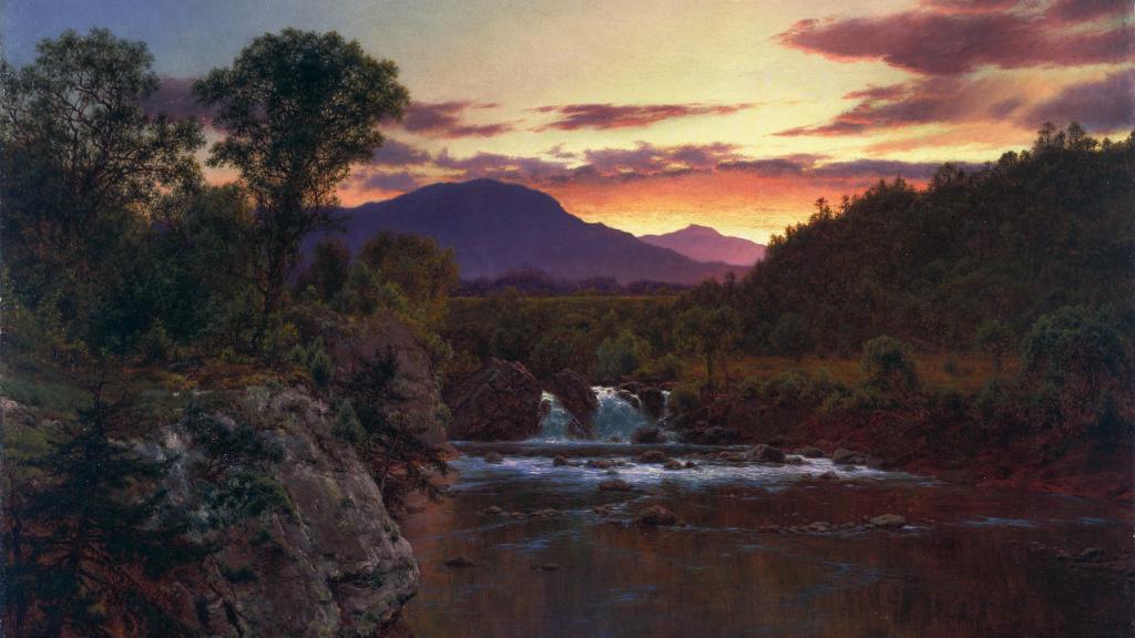 Sunset on White Mountains by Louis Rémy Mignot