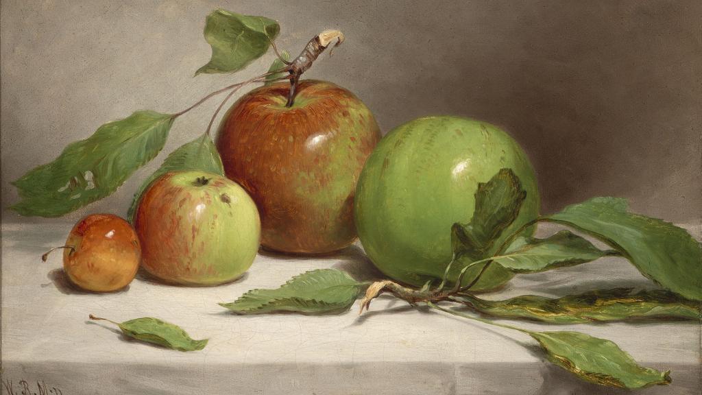 Still Life--Study of Apples by William Rickarby Miller