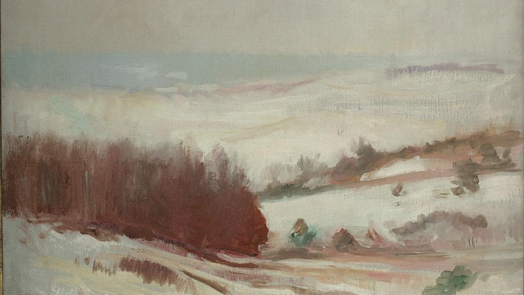 Snow Scene, Plymouth, Massachusetts by Edmund Charles Tarbell