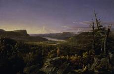 View of Greenwood Lake, New Jersey by Jasper Francis Cropsey