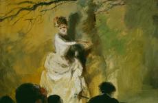 Outdoor Stage, France by Everett Shinn