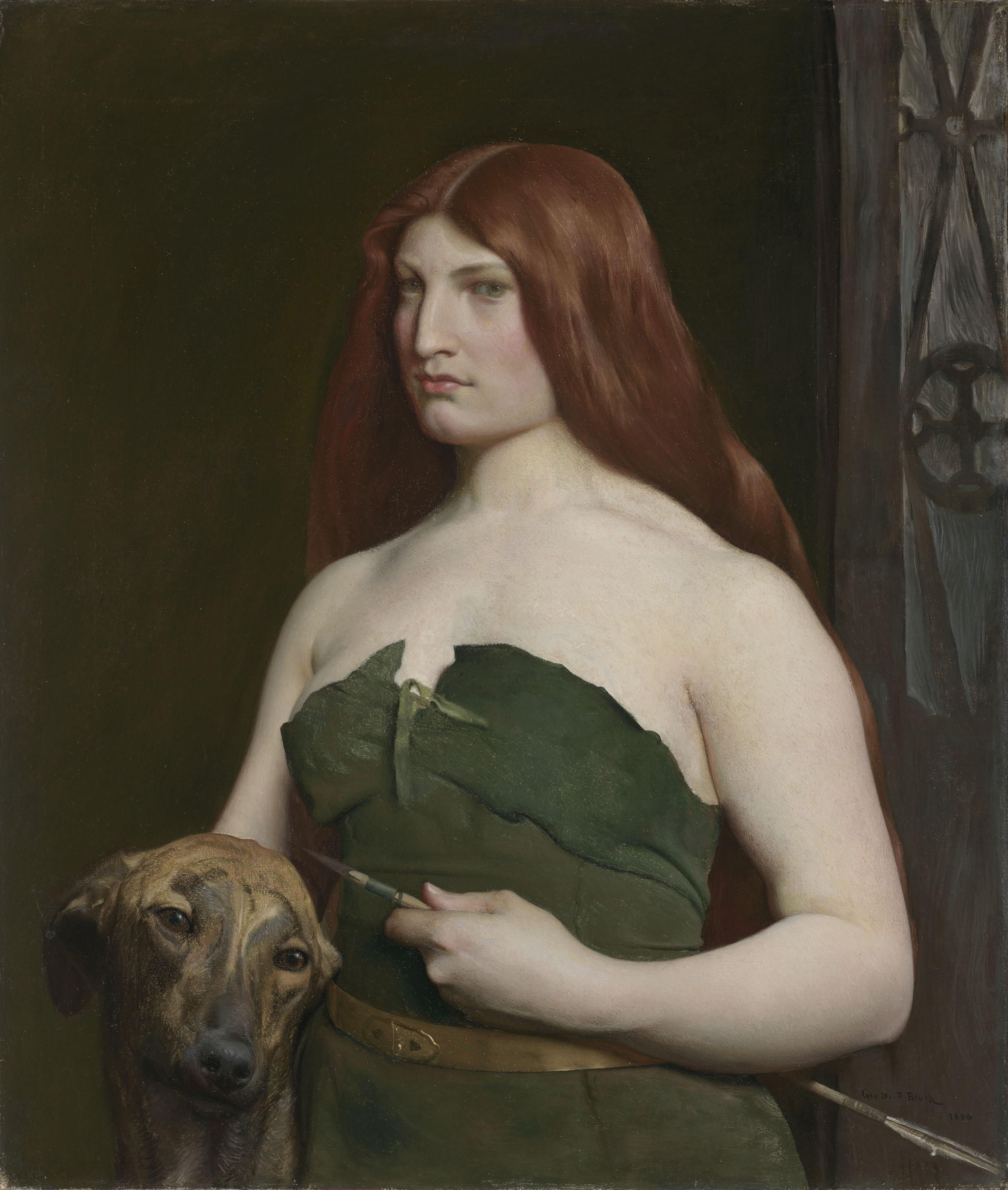 A Celtic Huntress by George De Forest Brush