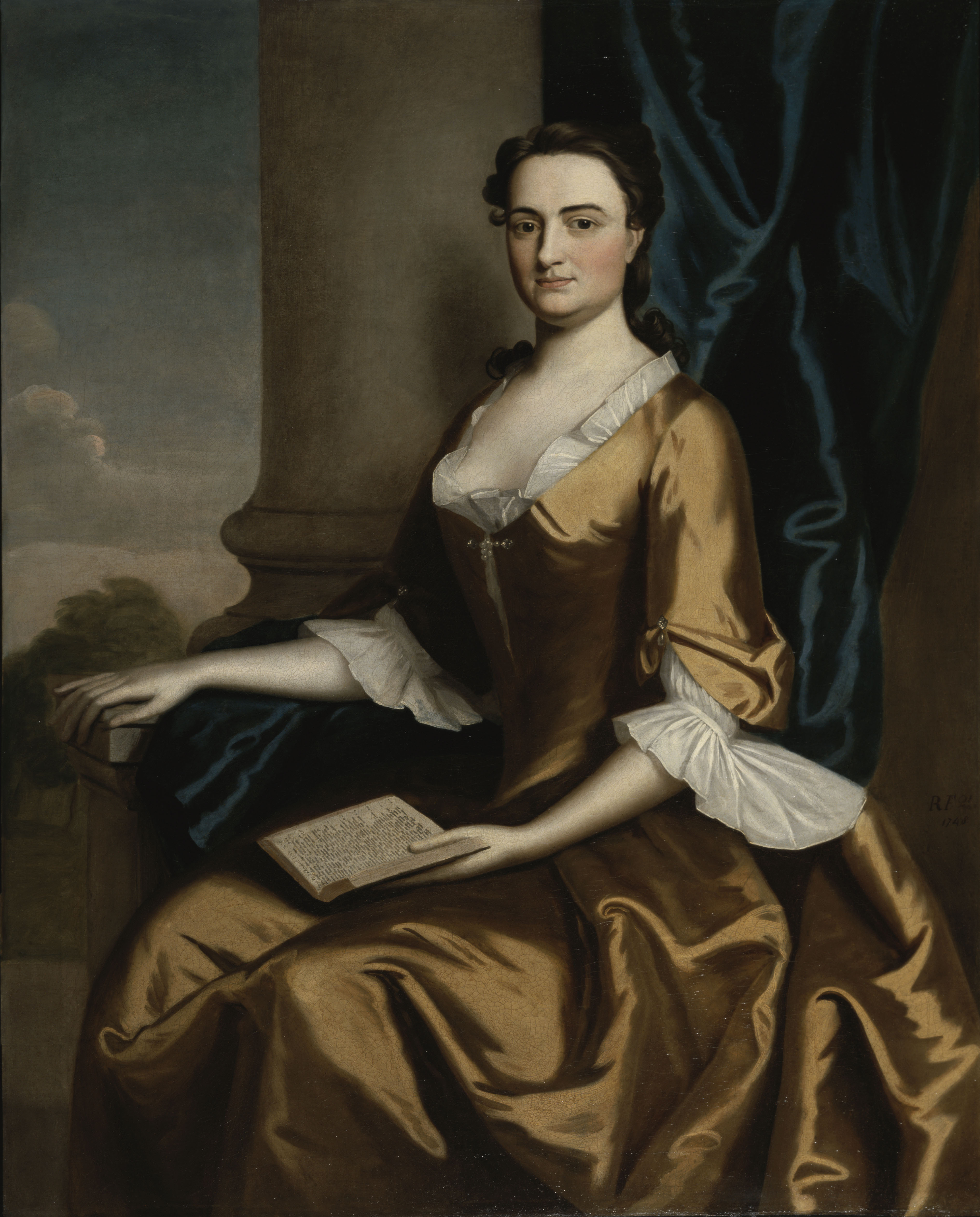 Mrs. Charles Apthorp (Grizzell Eastwick Apthorp) by Robert Feke