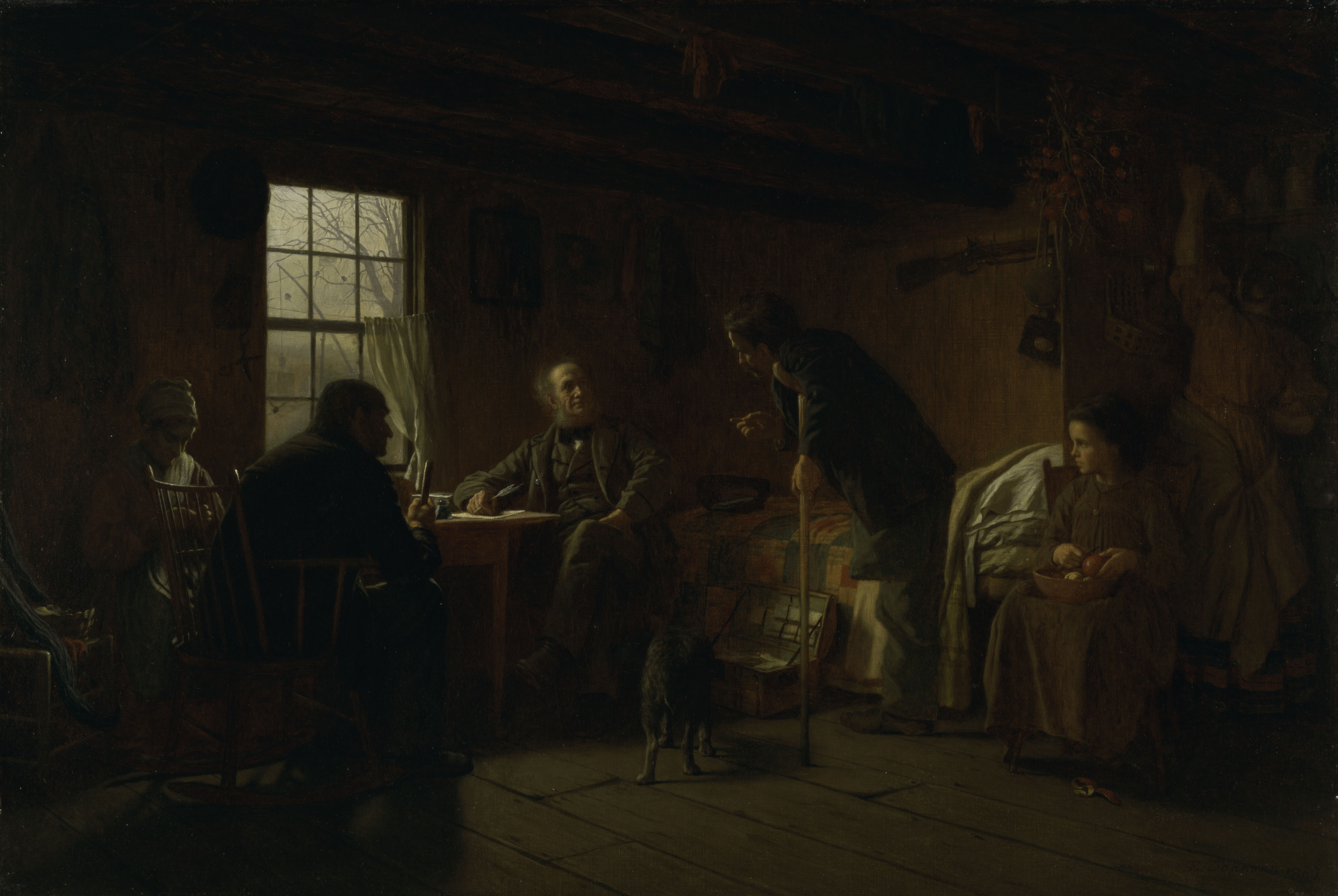 The Pension Claim Agent by Eastman Johnson