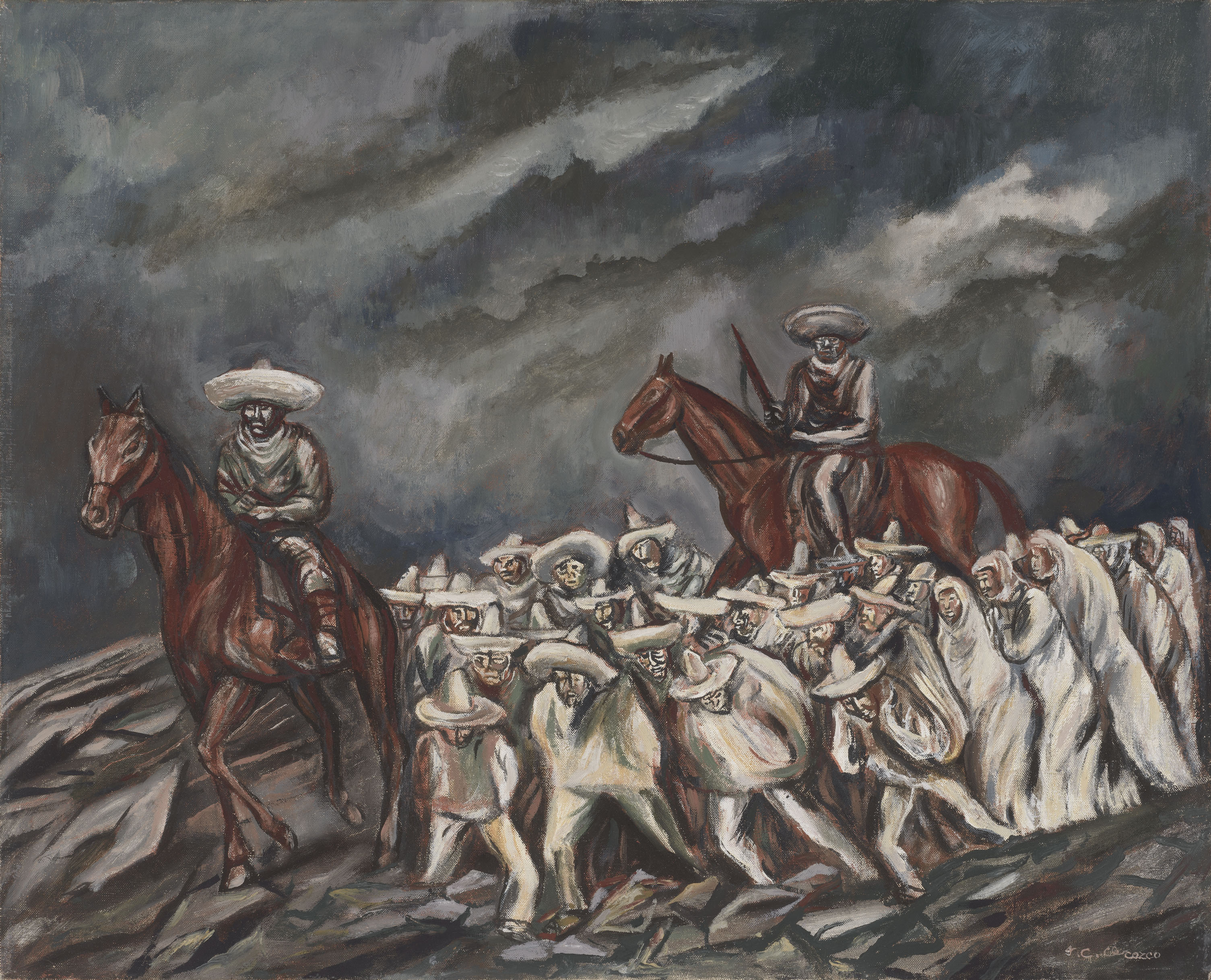Acordada (Caballos y Zapatistas) by José Clemente Orozco
