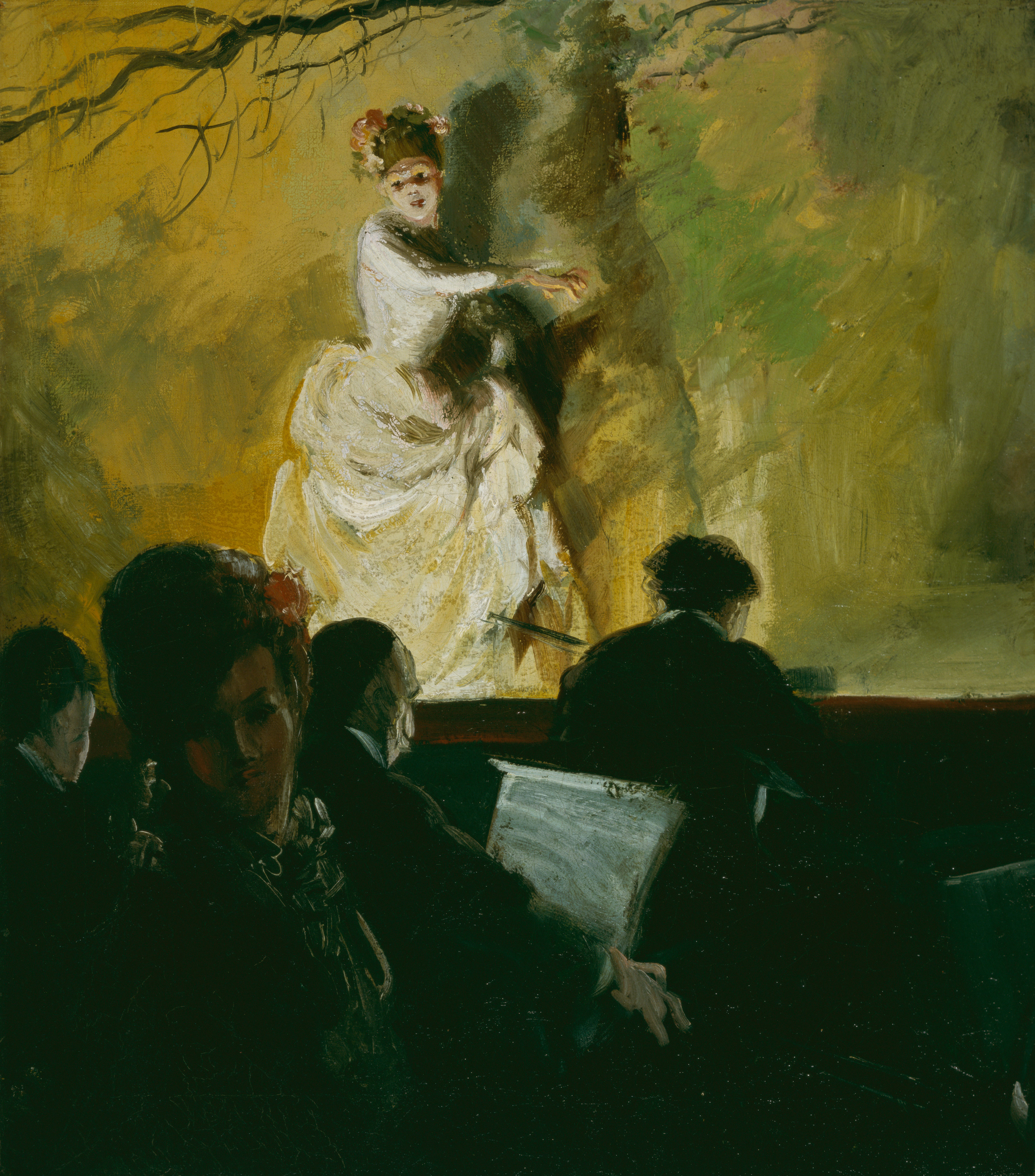 Outdoor Stage, France by Everett Shinn