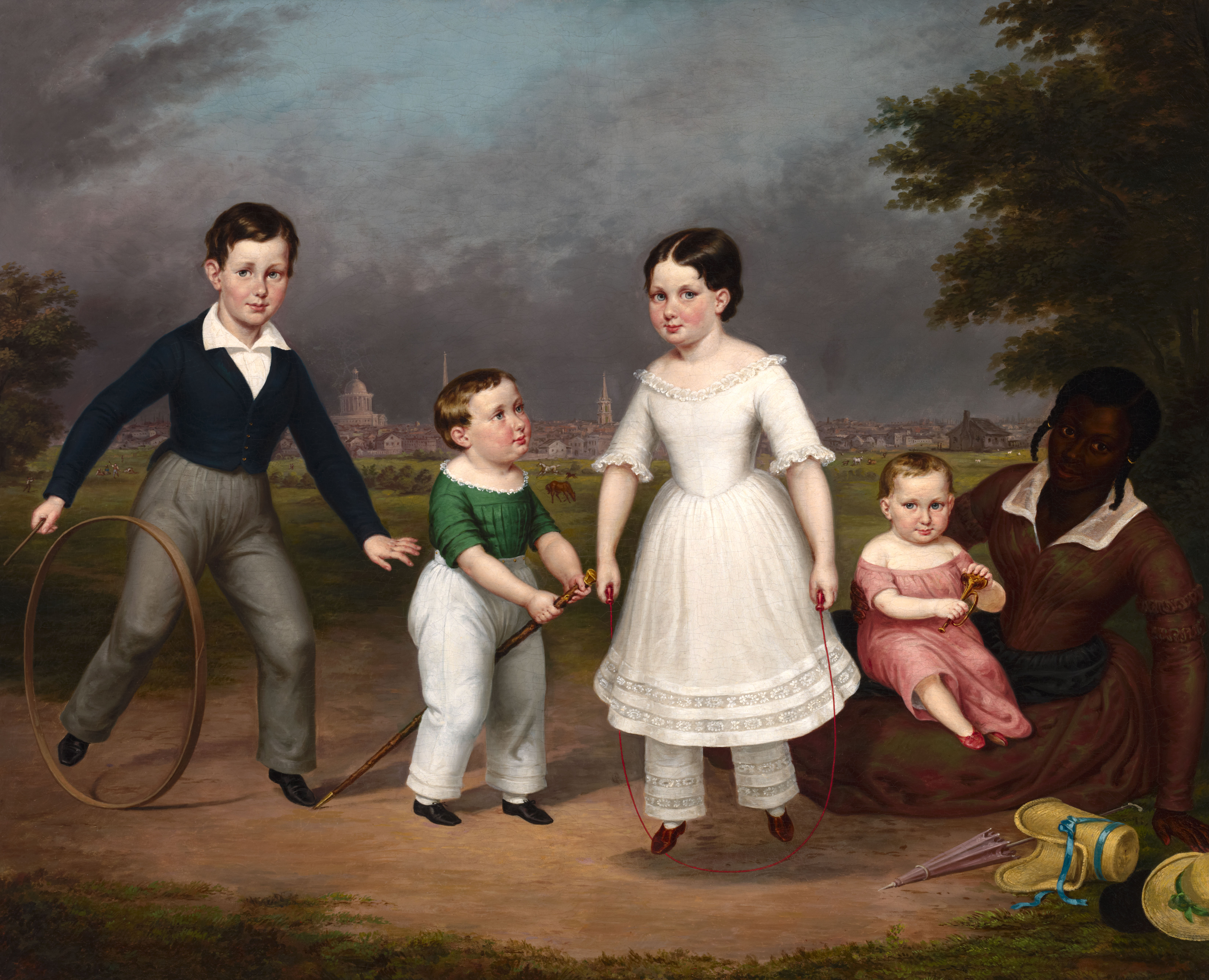 Robert, Calvin, Martha and William Scott and Mila by Unidentified artist