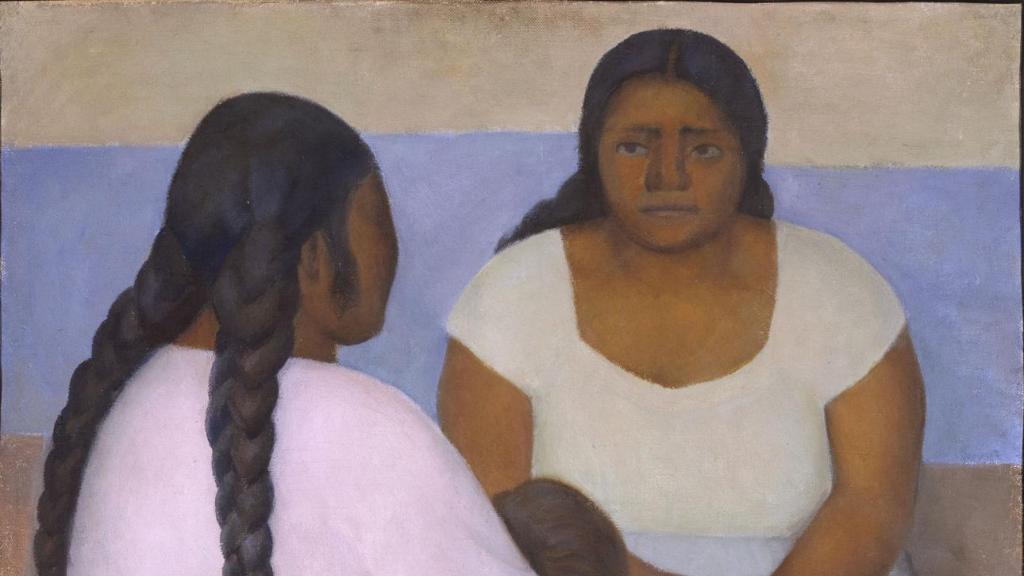 Two Women and a Child by Diego Rivera