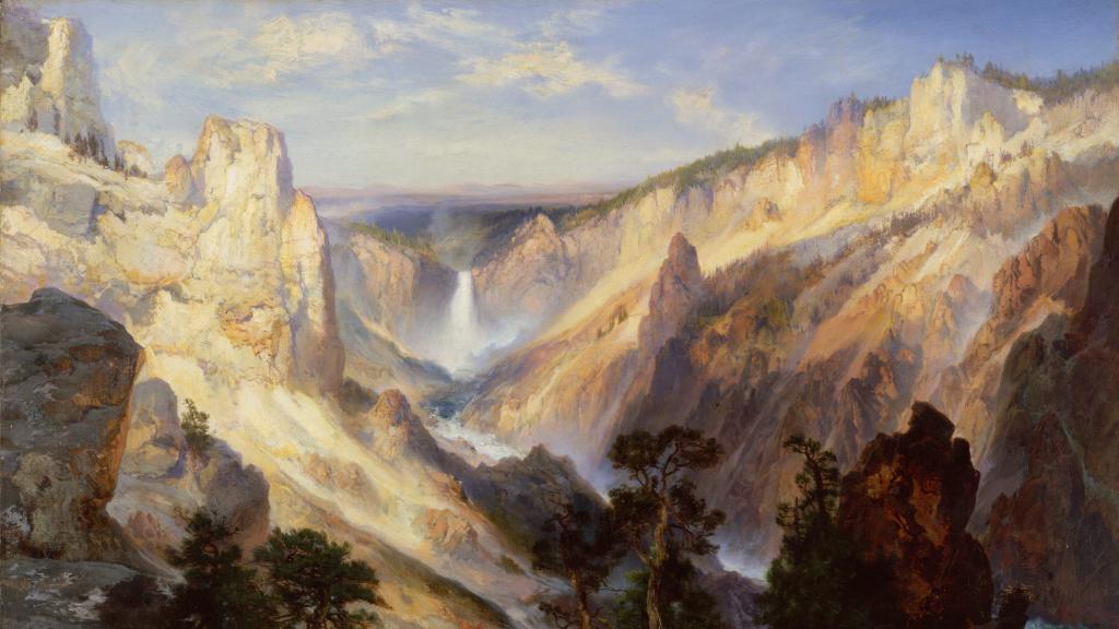 Grand Canyon of the Yellowstone, Wyoming by Thomas Moran