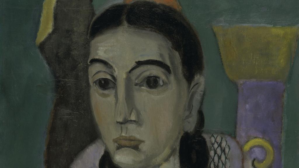 Girl with Comb by Max Weber