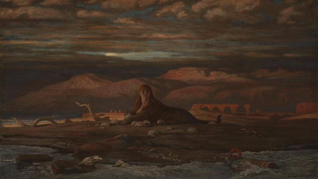 The Sphinx of the Seashore by Elihu Vedder