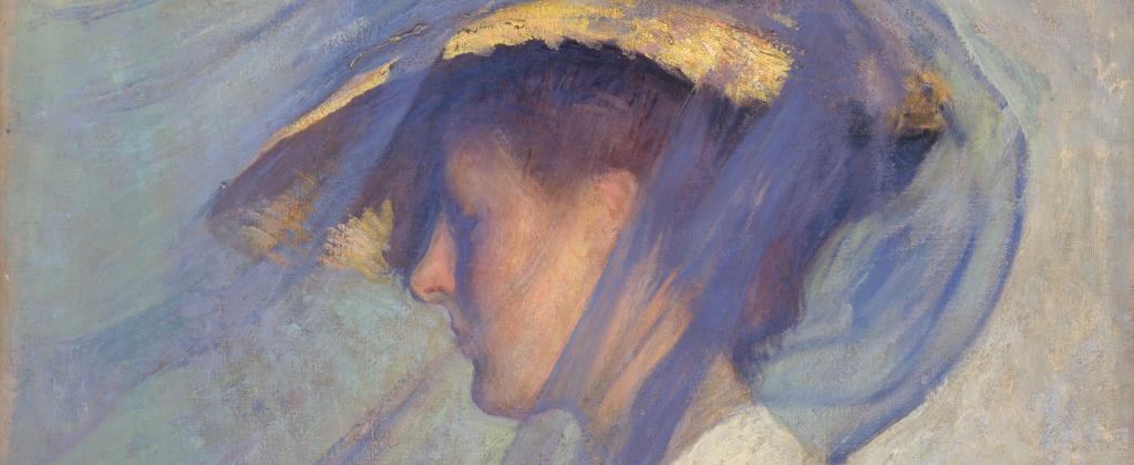 The Blue Veil - Edmund Charles Tarbell — Google Arts & Culture