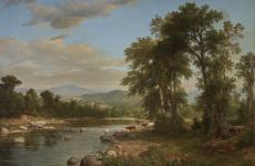 A River Landscape by Asher Brown Durand