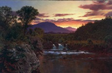 Sunset on White Mountains by Louis Rémy Mignot