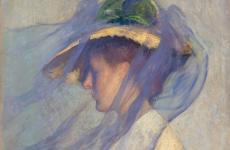 The Blue Veil by Edmund Charles Tarbell
