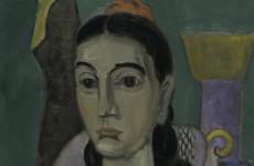 Girl with Comb by Max Weber