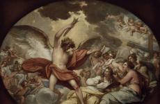 Genius Calling Forth the Fine Arts to Adorn Manufactures and Commerce by Benjamin West
